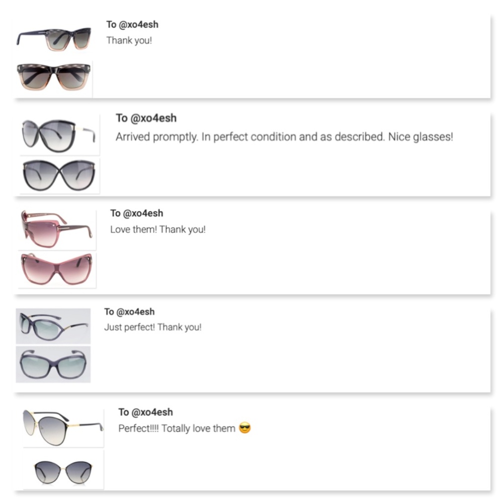 New TOM FORD Chloe Cat Eye Black Sunglasses - Picture 15 of 16